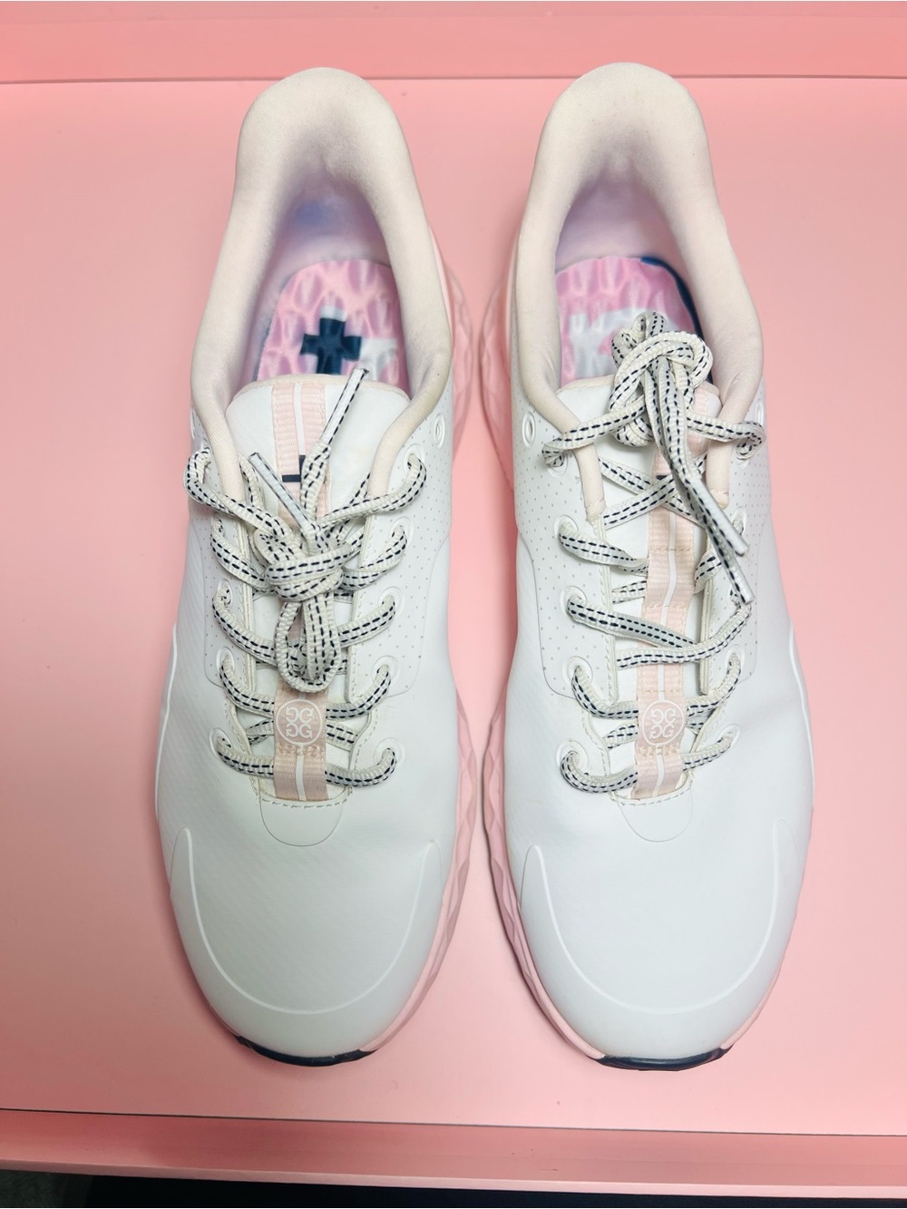 G/FORE White & Pink Women's Golf Sneakers size 10